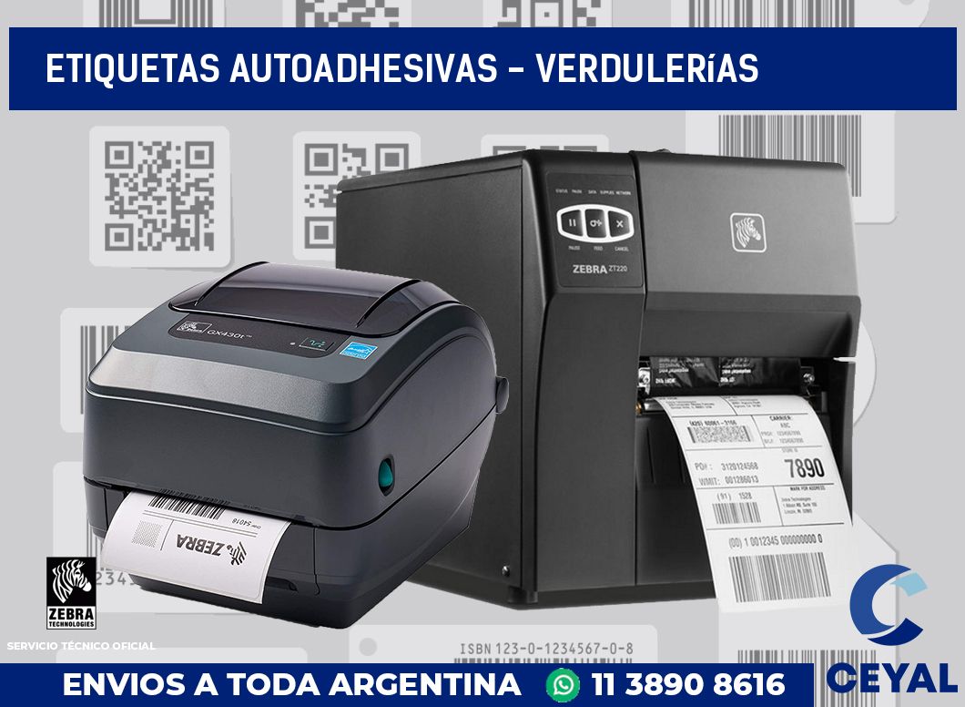 etiquetas autoadhesivas - Verdulerías