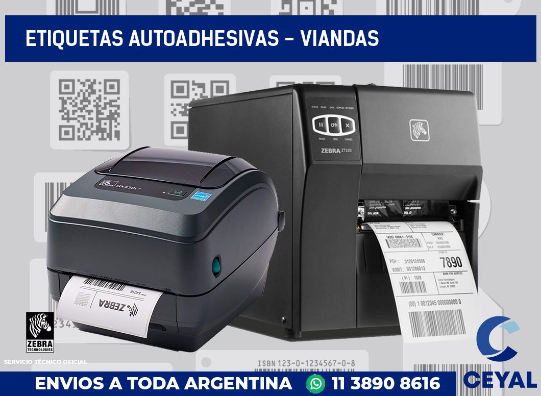 etiquetas autoadhesivas - Viandas