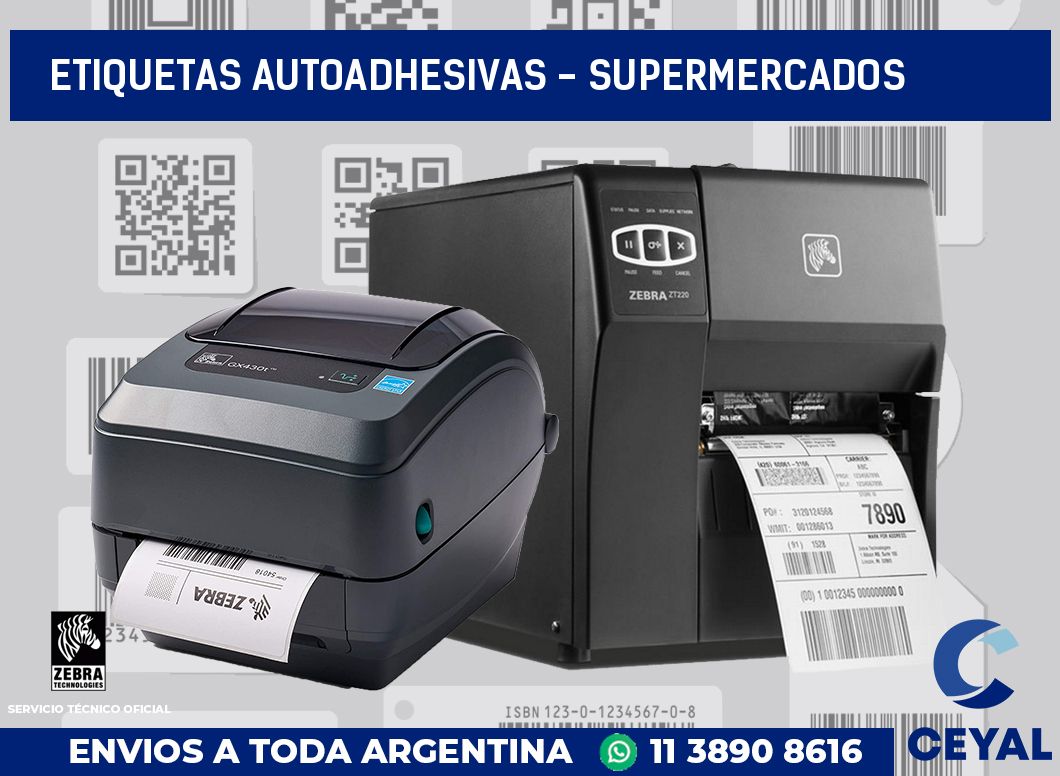 etiquetas autoadhesivas - supermercados