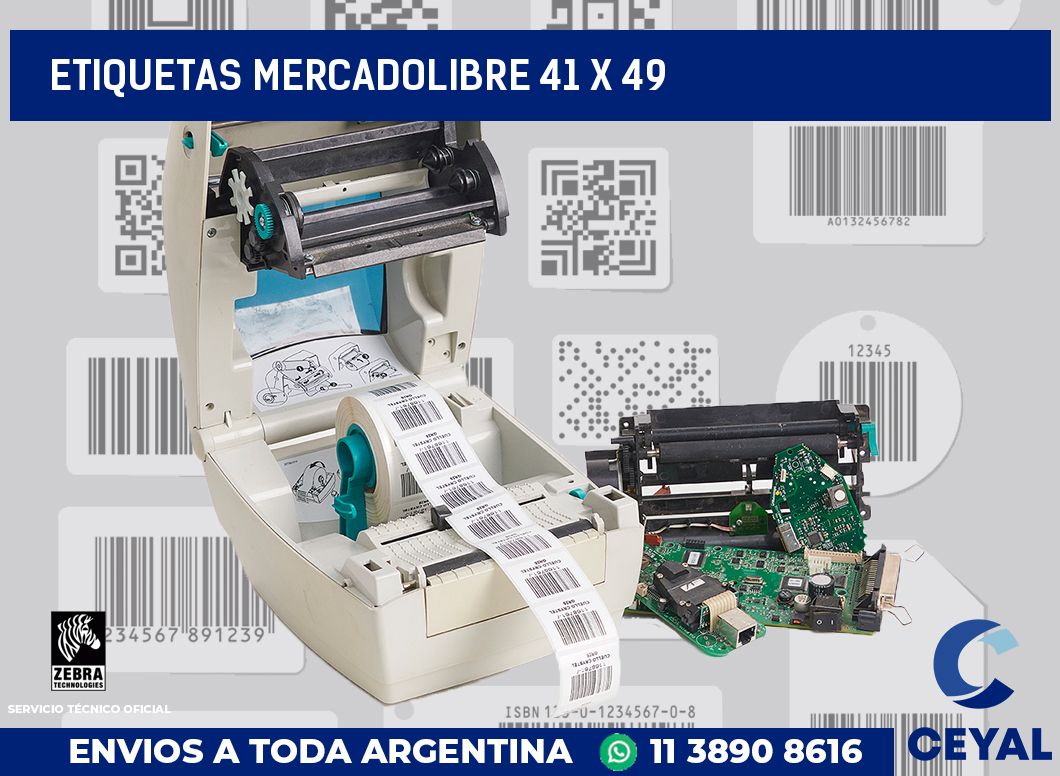 etiquetas mercadolibre 41 x 49