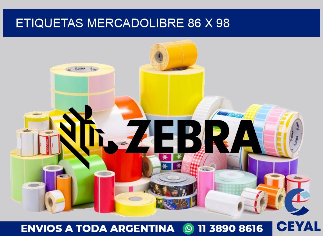 etiquetas mercadolibre 86 x 98