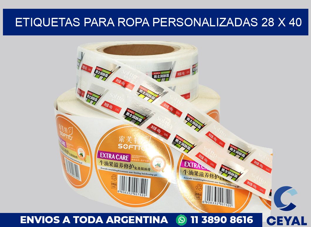 etiquetas para ropa personalizadas 28 x 40