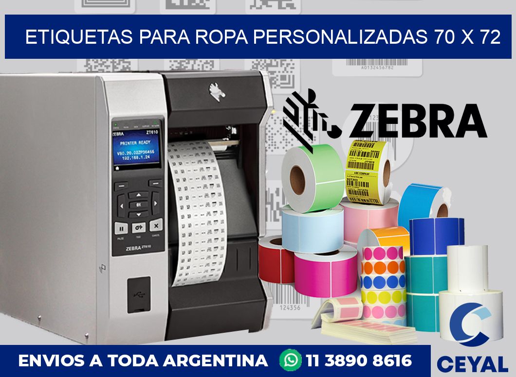 etiquetas para ropa personalizadas 70 x 72