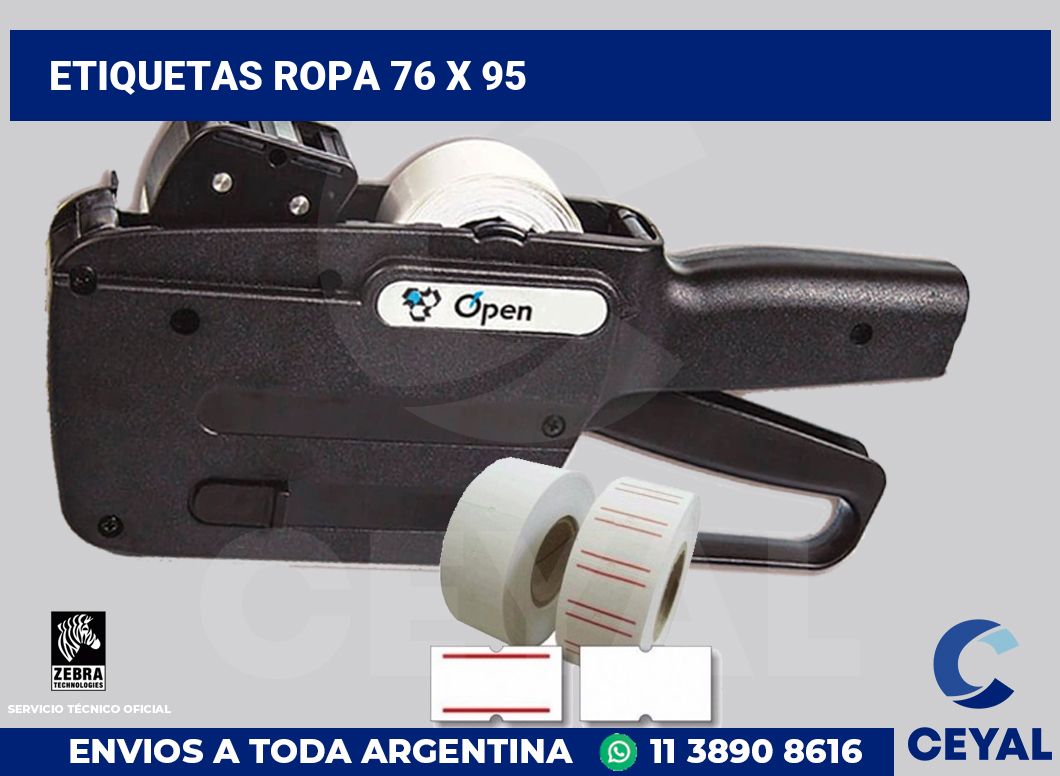 etiquetas ropa 76 x 95