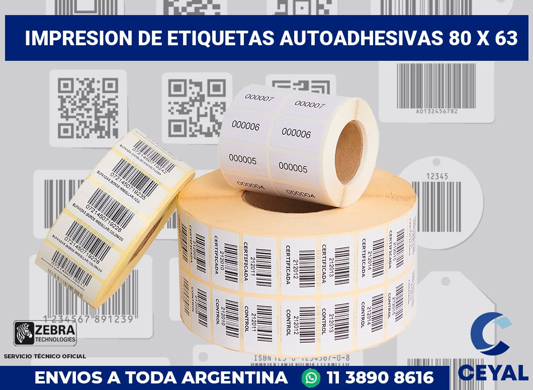 impresion de etiquetas autoadhesivas 80 x 63