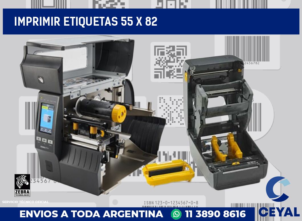 imprimir etiquetas 55 x 82