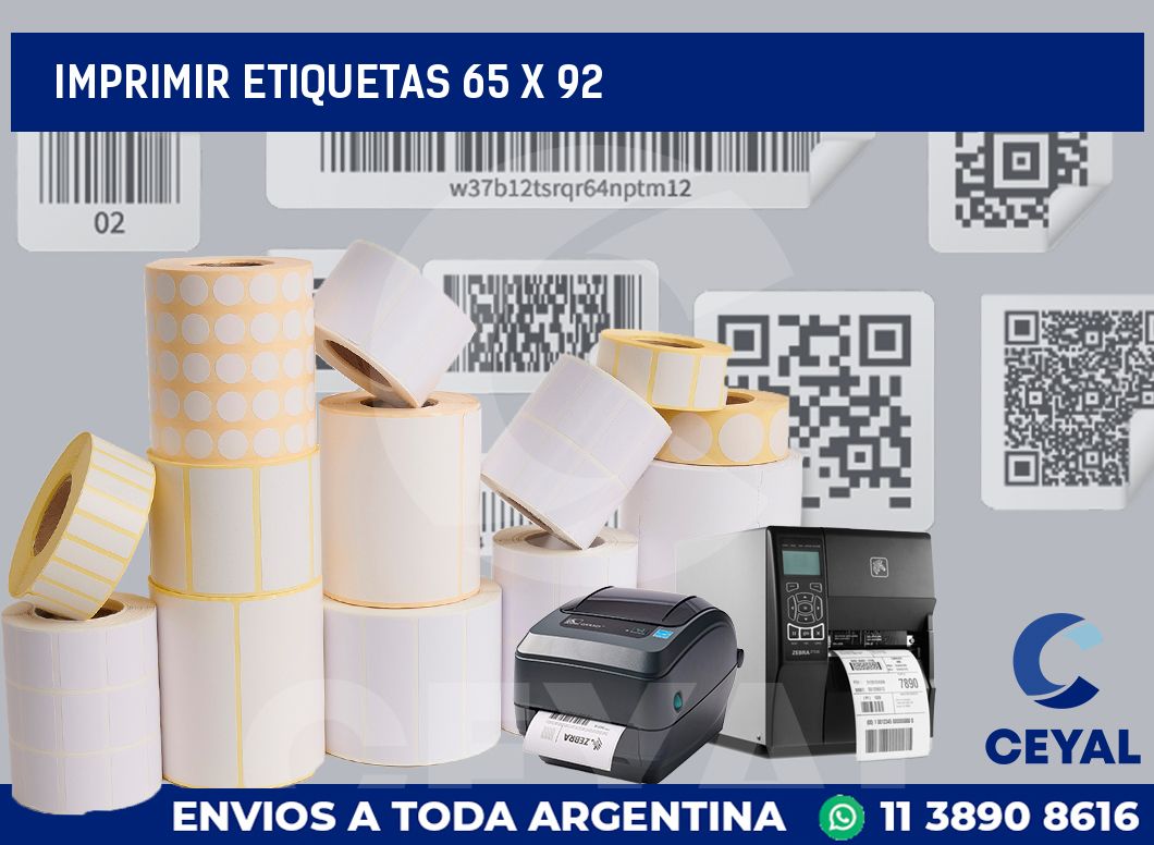 imprimir etiquetas 65 x 92
