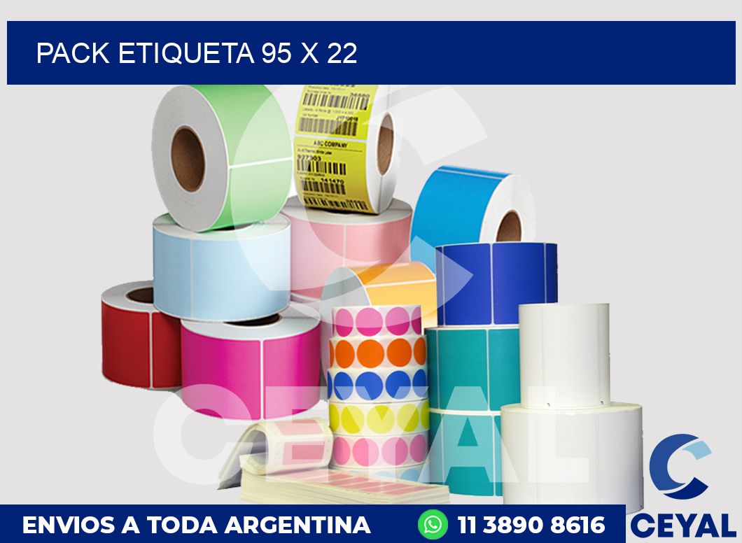 pack etiqueta 95 x 22