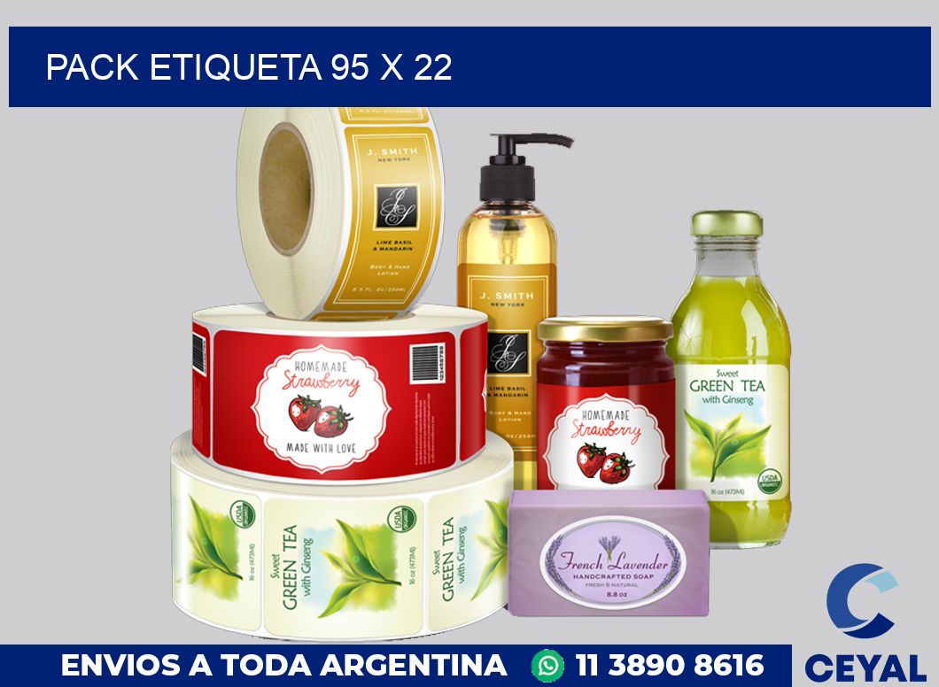 pack etiqueta 95 x 22