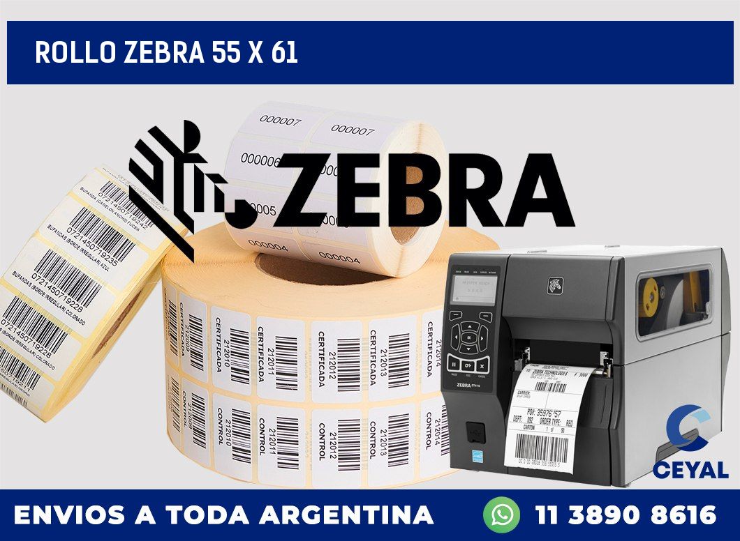 rollo zebra 55 x 61