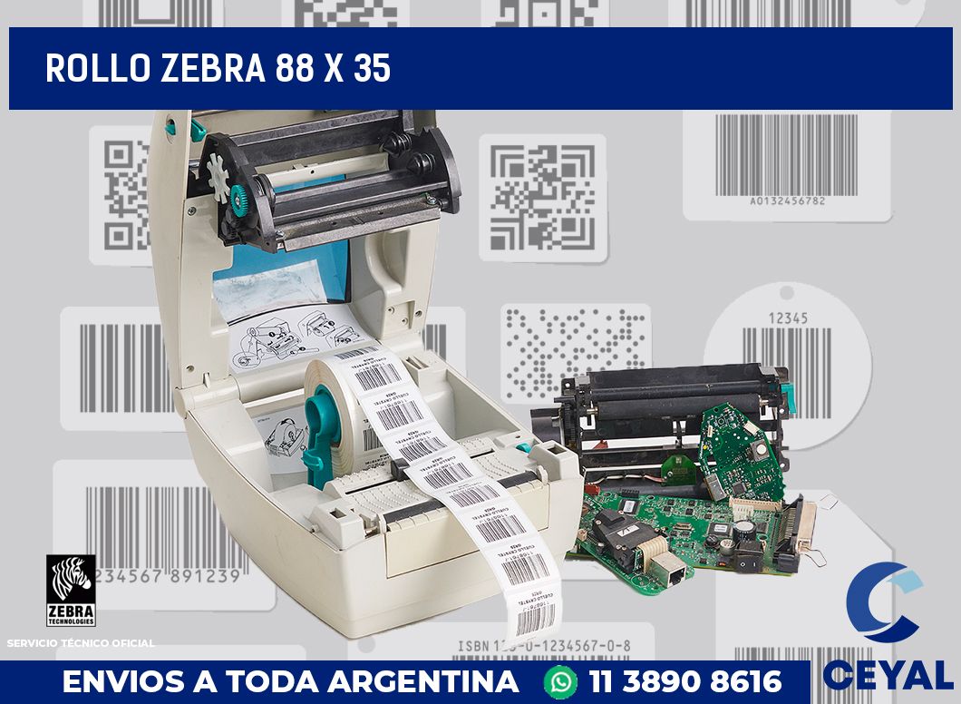 rollo zebra 88 x 35