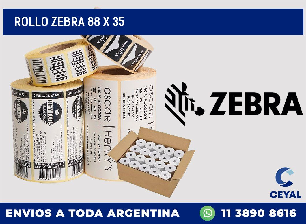 rollo zebra 88 x 35