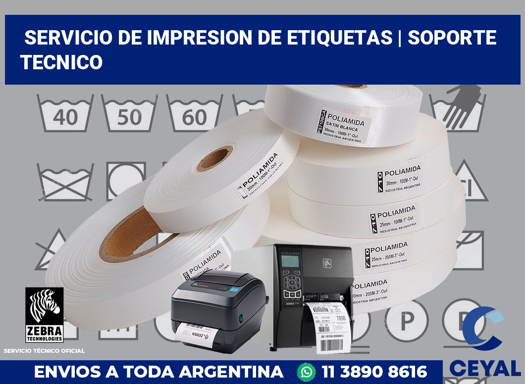 servicio de impresion de etiquetas | soporte tecnico