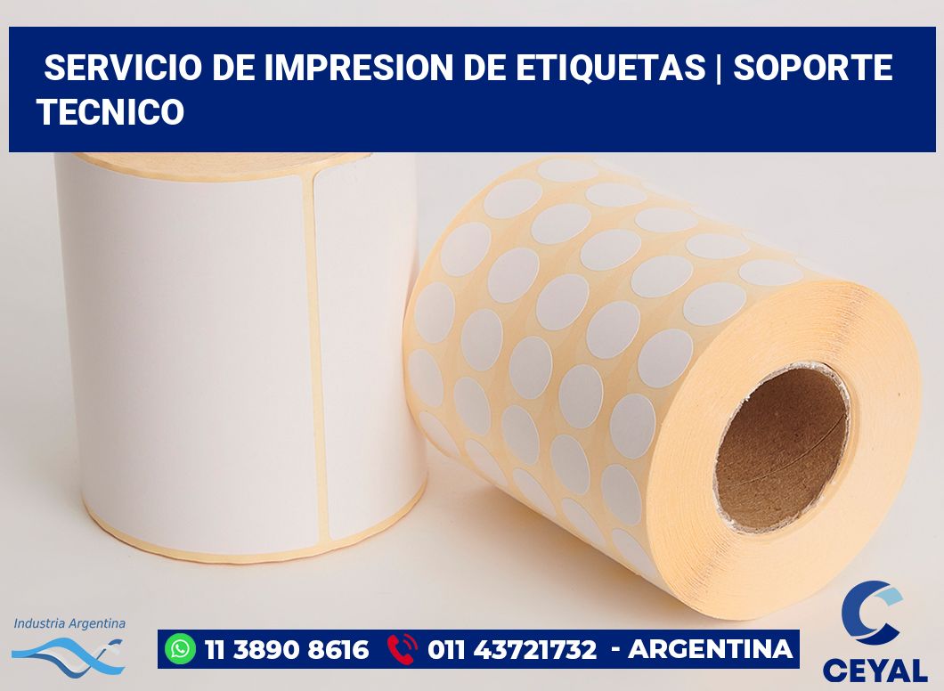 servicio de impresion de etiquetas | soporte tecnico