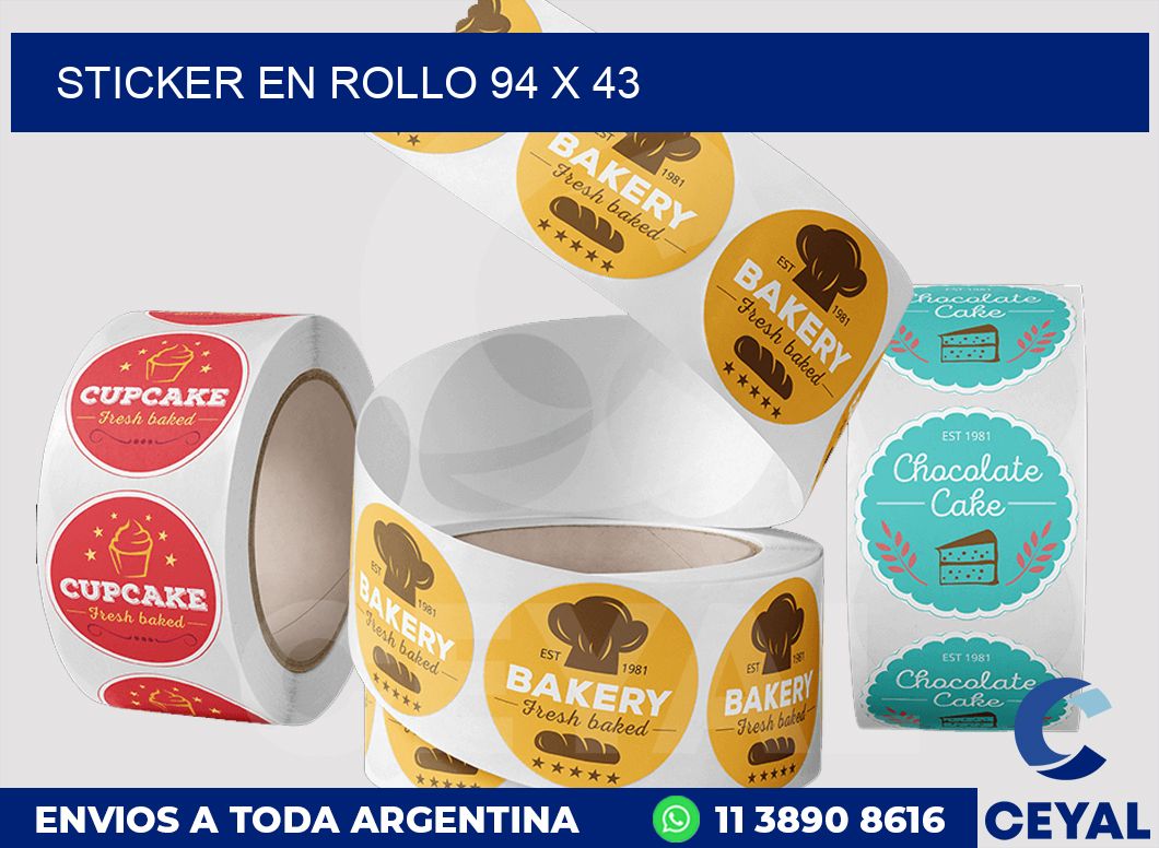 sticker en rollo 94 x 43