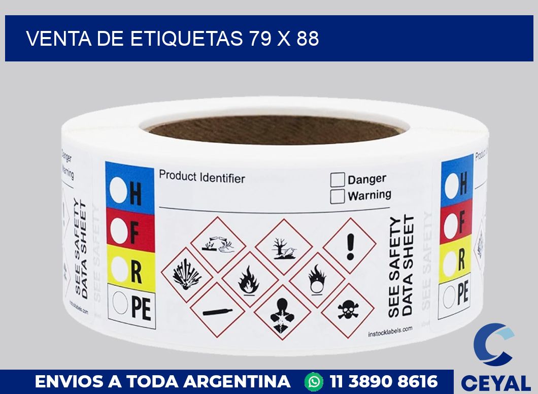 venta de etiquetas 79 x 88