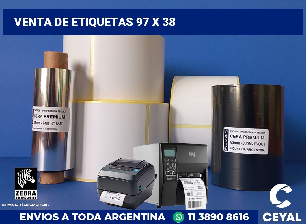 venta de etiquetas 97 x 38