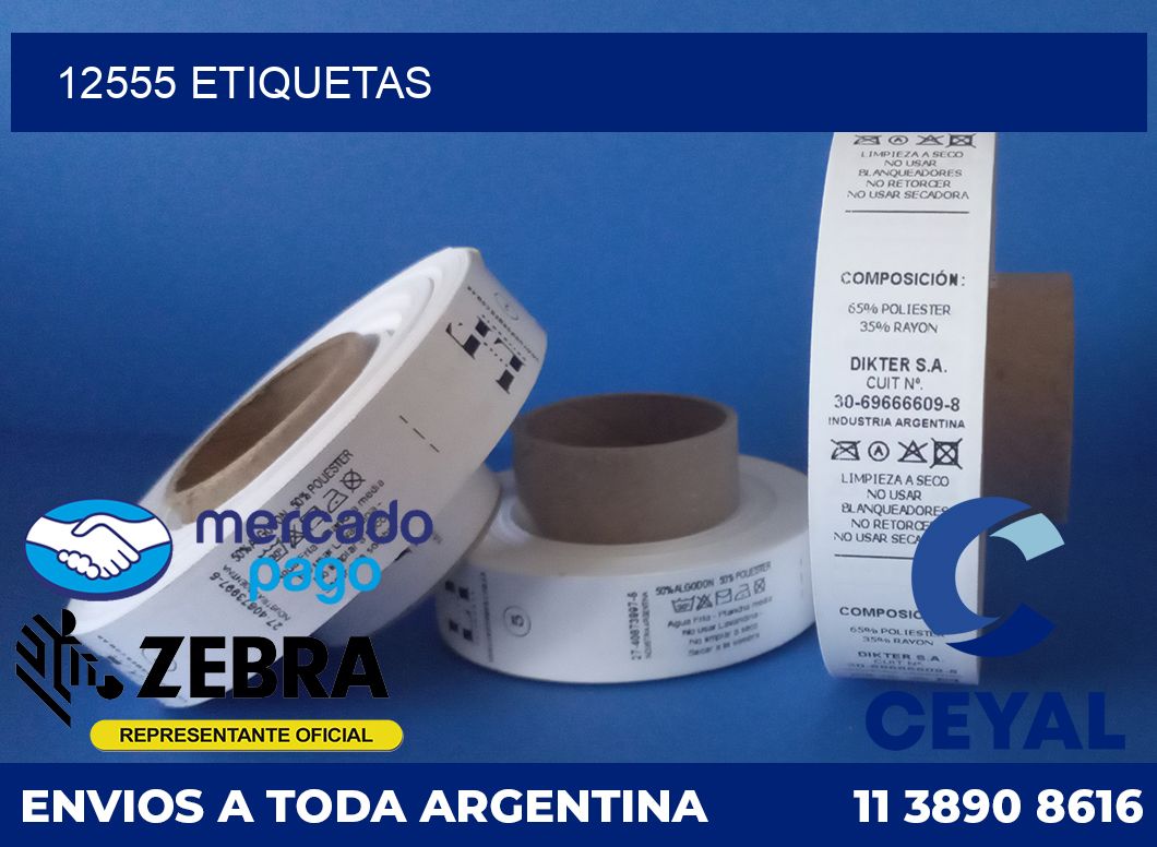 12555 etiquetas