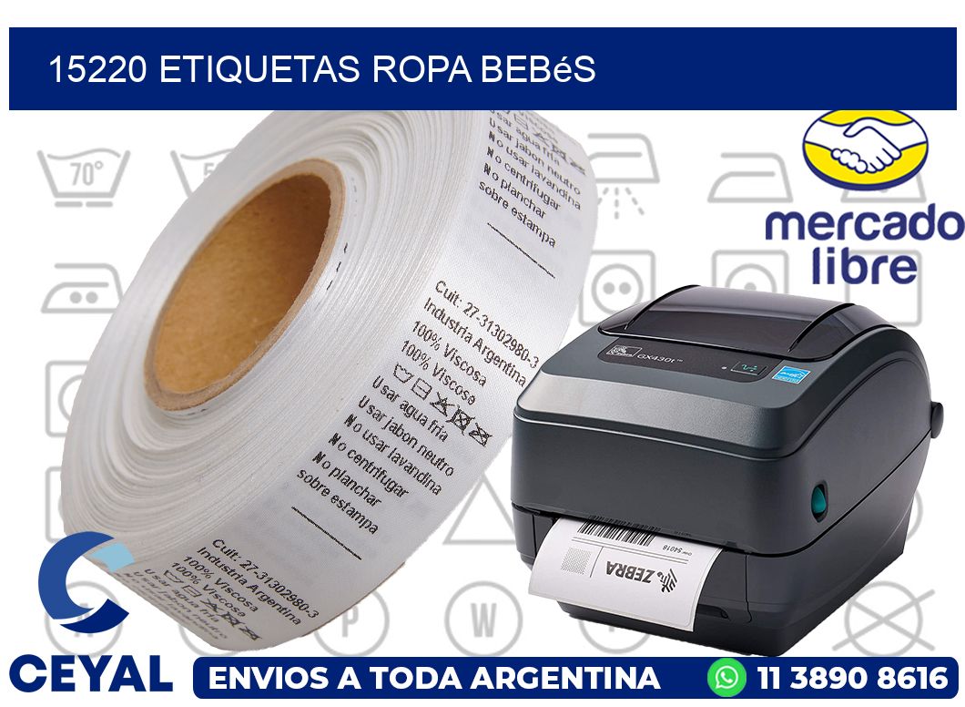 15220 Etiquetas ropa bebés
