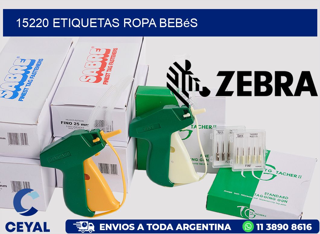 15220 Etiquetas ropa bebés
