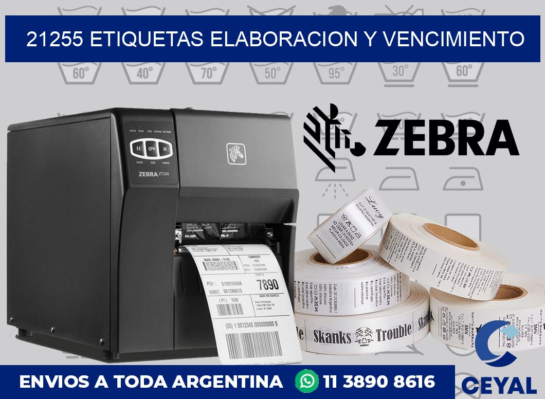 21255 Etiquetas elaboracion y vencimiento
