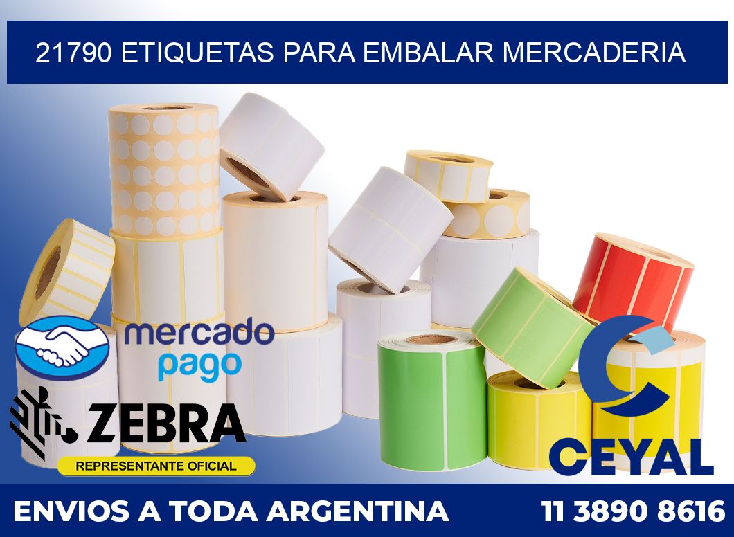 21790 Etiquetas para embalar mercaderia