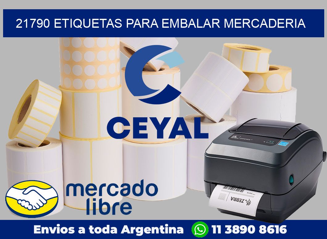21790 Etiquetas para embalar mercaderia