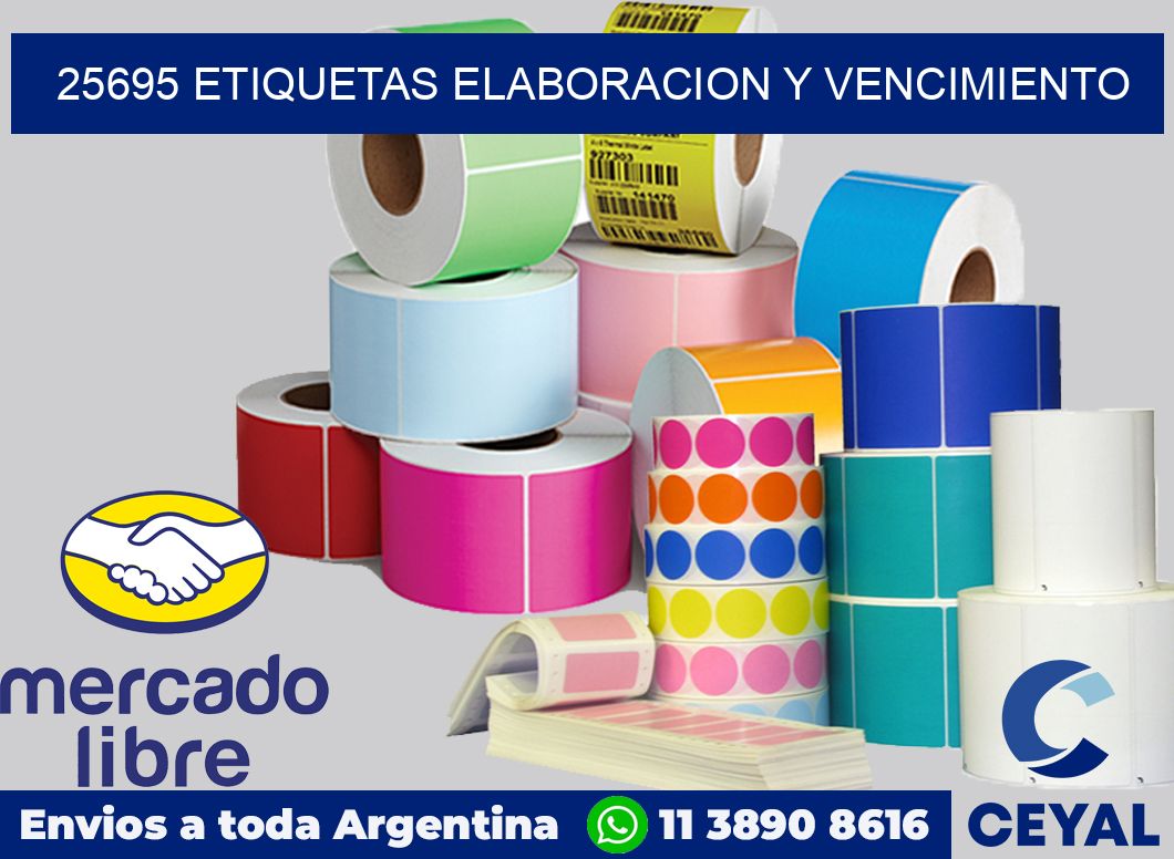 25695 Etiquetas elaboracion y vencimiento