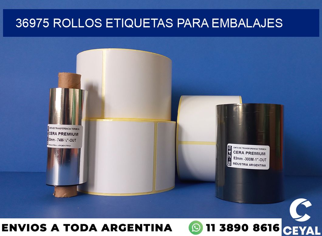 36975 rollos etiquetas para embalajes