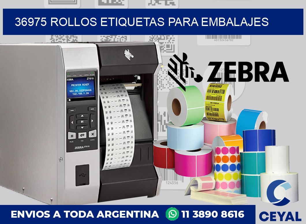 36975 rollos etiquetas para embalajes