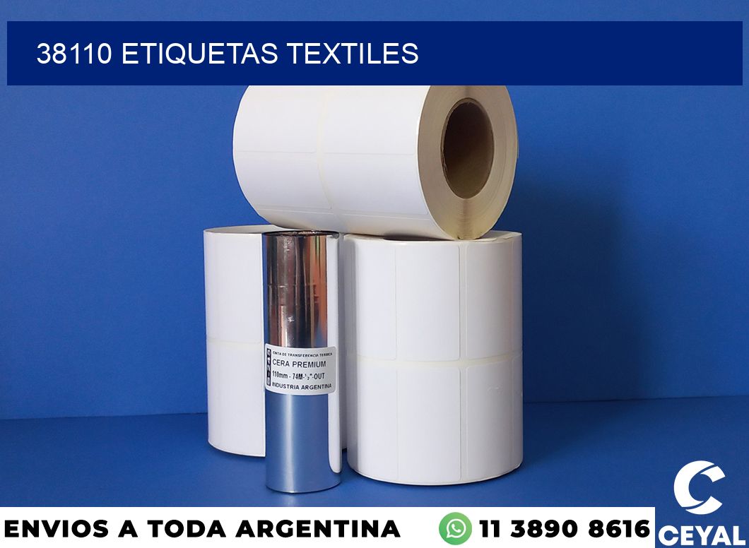 38110 etiquetas textiles