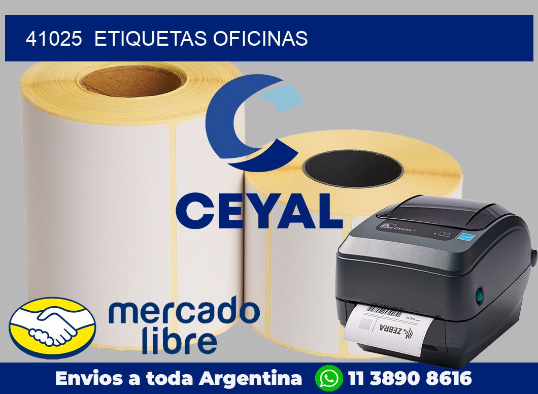 41025  Etiquetas oficinas