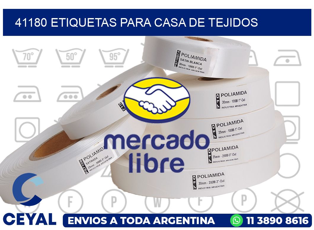 41180 Etiquetas para casa de tejidos