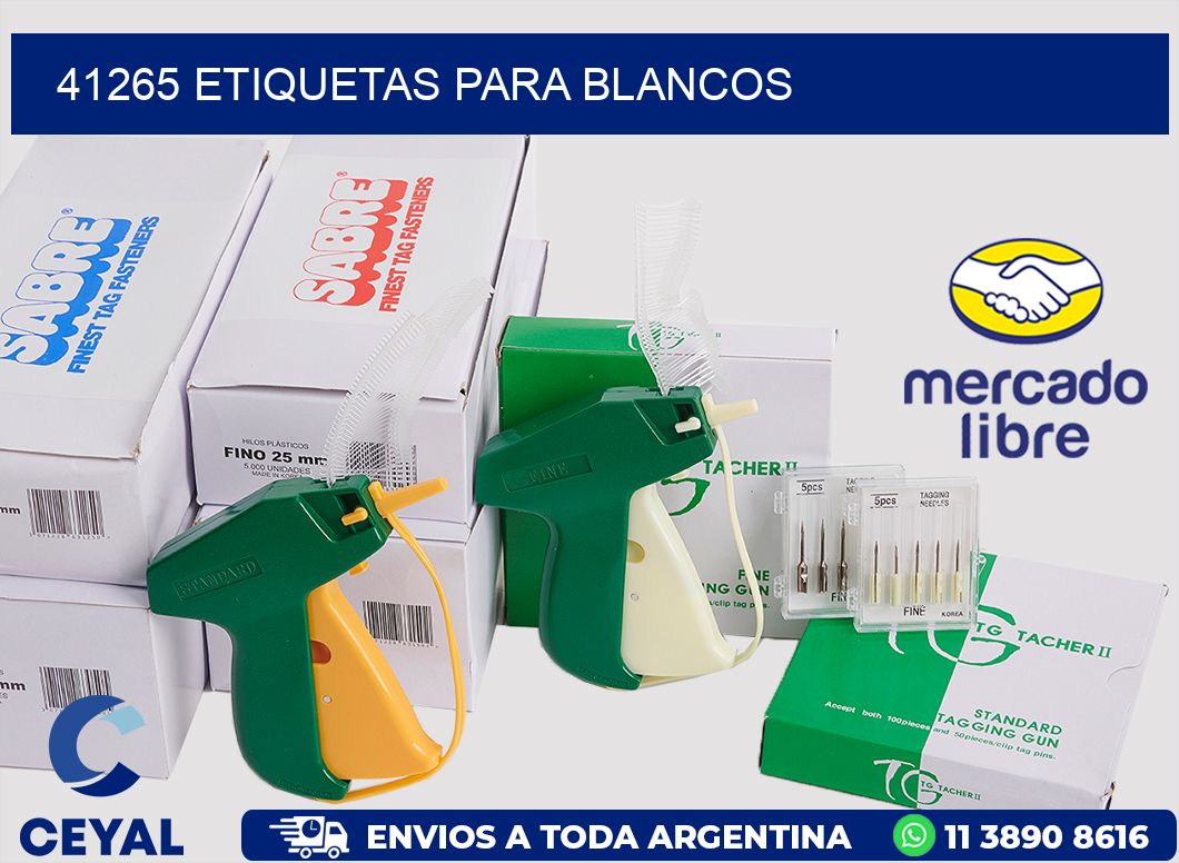 41265 Etiquetas para blancos