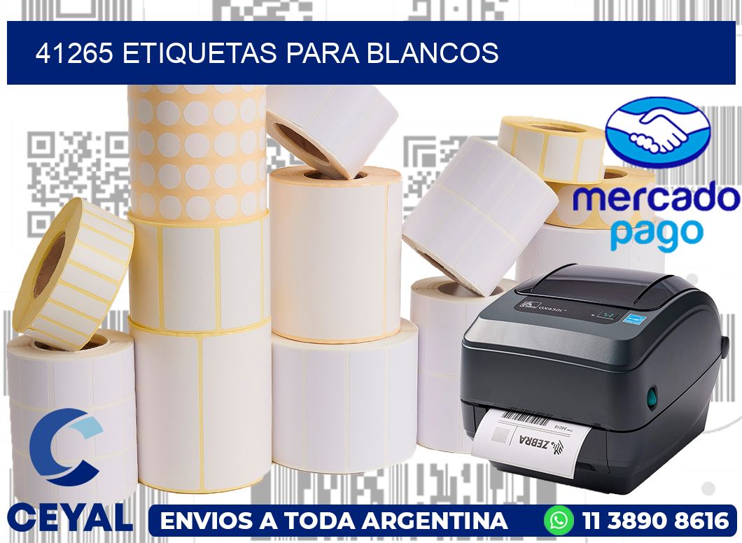 41265 Etiquetas para blancos