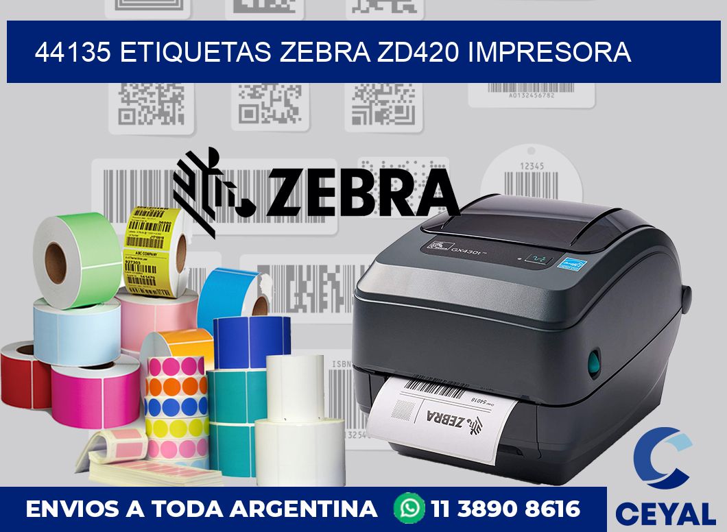 44135 etiquetas Zebra zd420 impresora