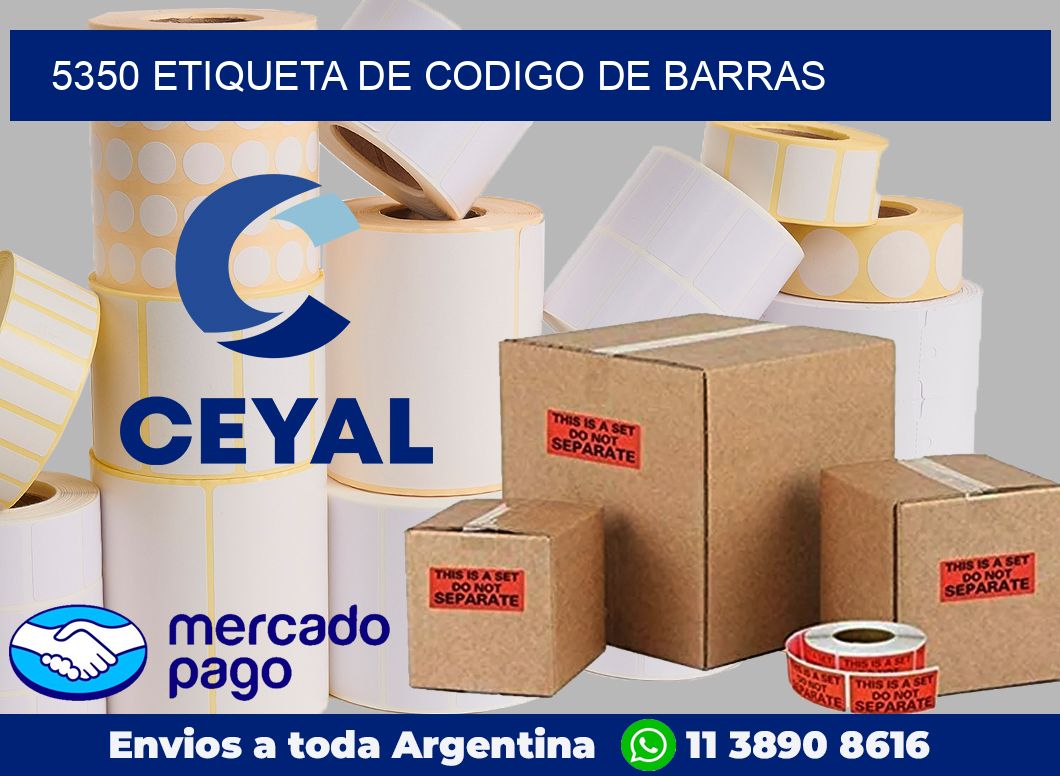 5350 Etiqueta de codigo de barras