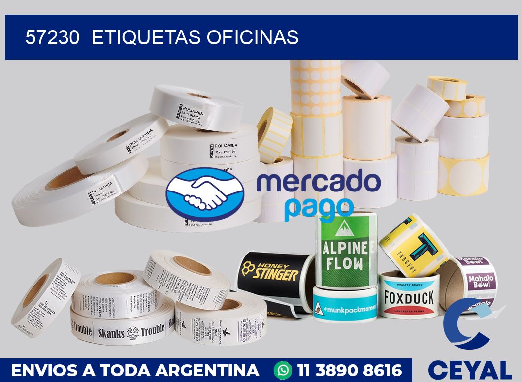 57230  Etiquetas oficinas