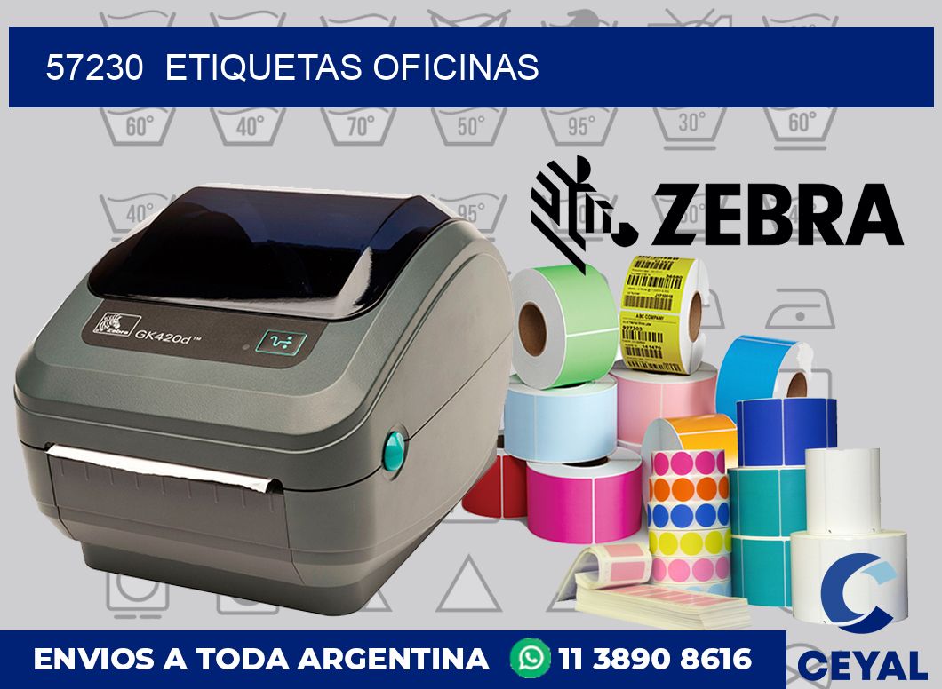 57230  Etiquetas oficinas