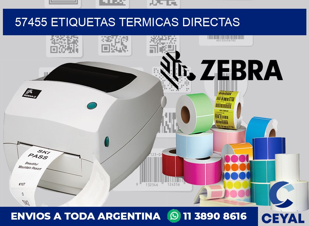 57455 Etiquetas termicas directas