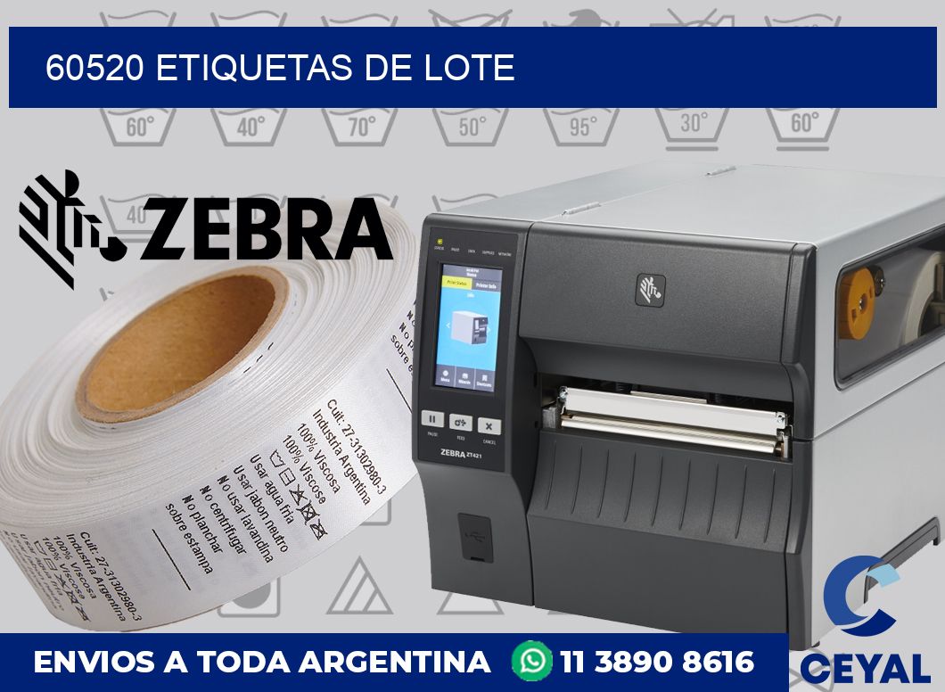 60520 Etiquetas de lote