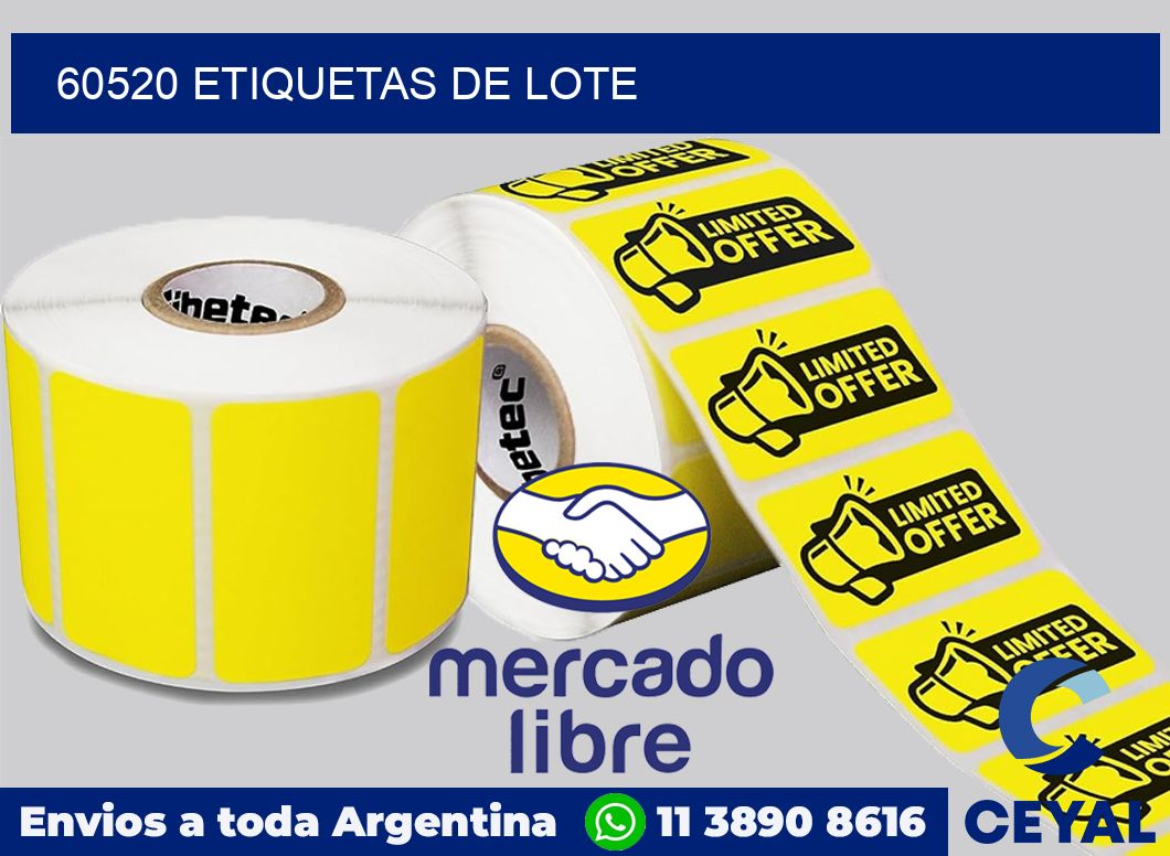 60520 Etiquetas de lote