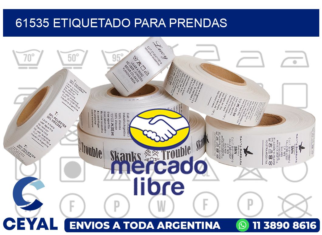 61535 Etiquetado para prendas