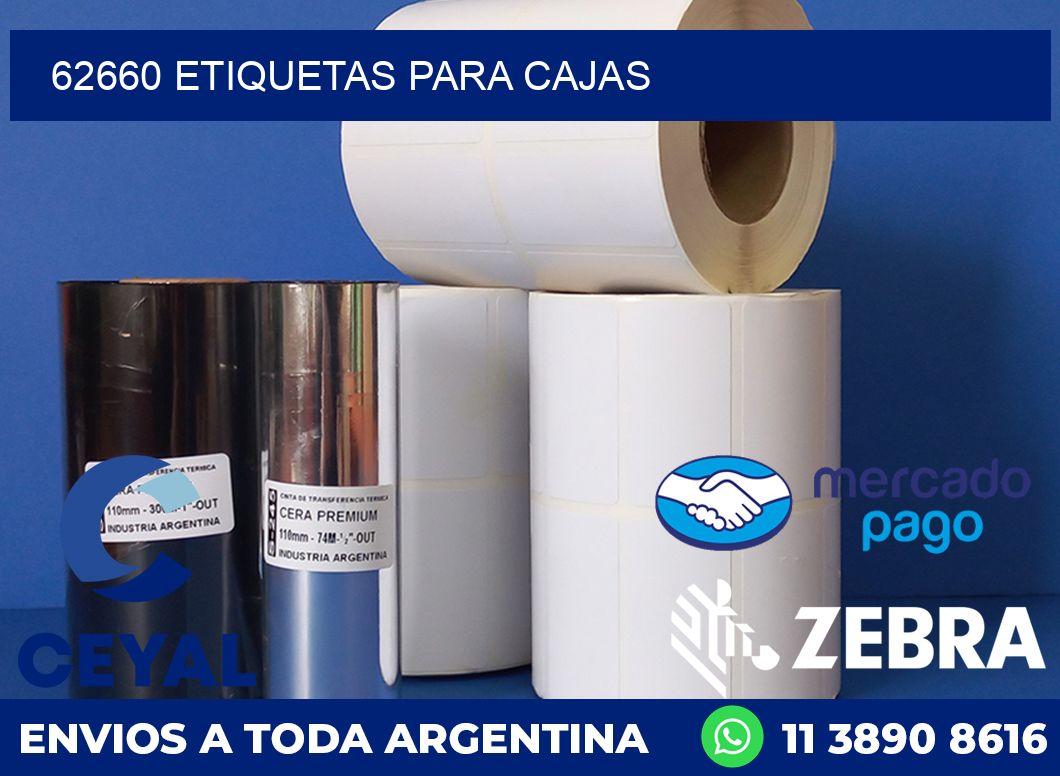 62660 etiquetas para cajas