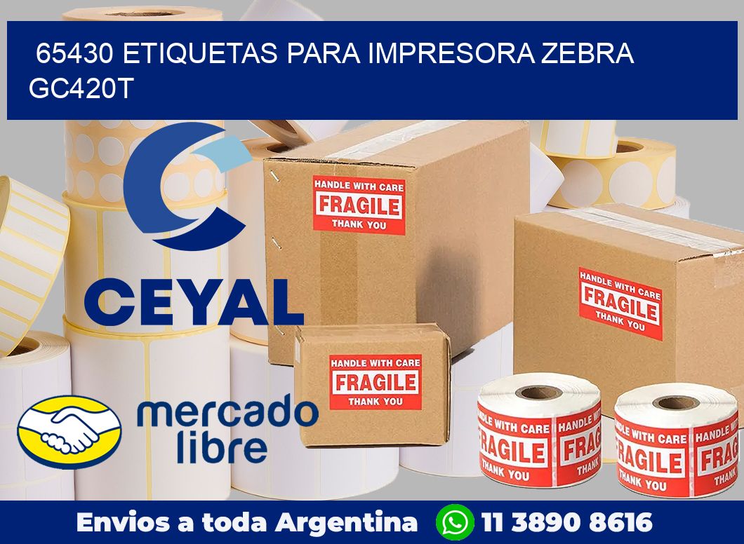 65430 etiquetas para impresora zebra GC420T