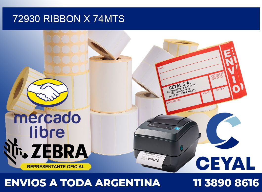 72930 ribbon x 74mts