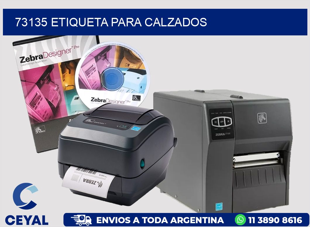 73135 Etiqueta para calzados