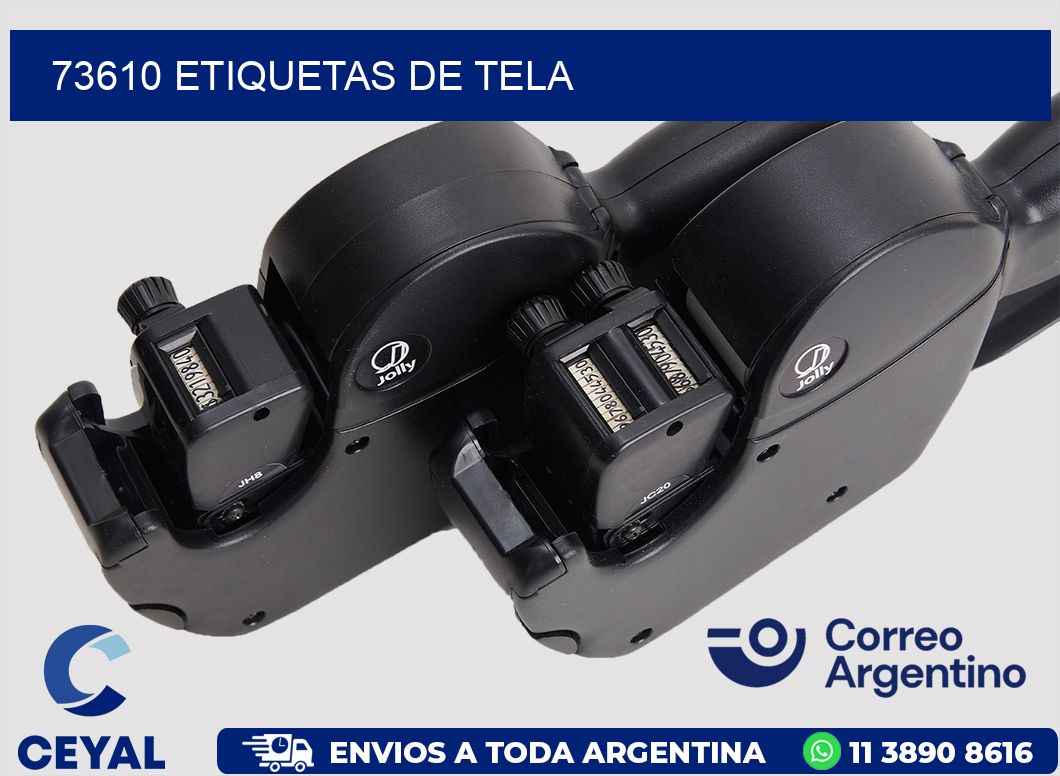 73610 Etiquetas de tela