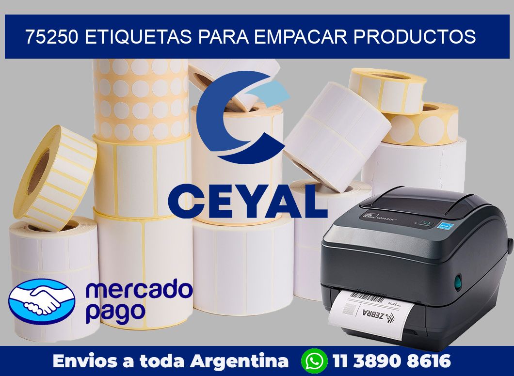 75250 etiquetas para empacar productos