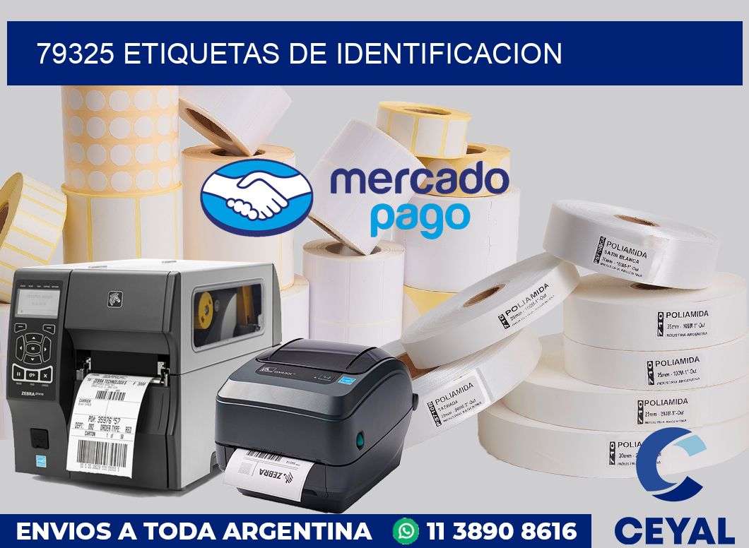 79325 Etiquetas de identificacion